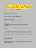 Medicare and Medicaid General Compliance Training Exam With 100&percnt; Verified Solutions