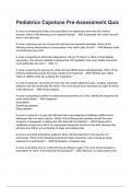 Pediatrics Capstone Pre-Assessment Quiz Questions with correct Answers 2024&sol;2025&lpar; A&plus; GRADED 100&percnt; VERIFIED&rpar;&period;