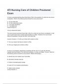 ATI Nursing Care of Children Proctored Exam Questions with correct Answers 2024&sol;2025&lpar; A&plus; GRADED 100&percnt; VERIFIED&rpar;&period;