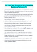 G2 Prep Test Questions With Complete Solutions To Score A&plus;