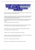 AGILE ANALYSIS CERTIFICATION {AAC} EXAM 2024 (UPDATED) QUESTIONS & COMPLETE SOLUTIONS