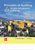 Principles of Auditing & Other Assurance Services 22nd Edition By Ray Whittington with All Chapter 100&percnt; Complete Solution 