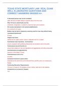 TEXAS STATE MORTUARY LAW REAL EXAM WELL ELABORATED QUESTIONS AND  CORRECT ANSWERS GRADED A&plus;&period;