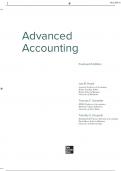 SOLUTIONS MANUAL for Advanced Accounting, 15th Edition by Joe Ben Hoyle, Thomas Schaefer & Timothy Doupnik  Chapter 1-19 100% Complete Solution 