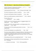 BIO 156 Exam 3 – Questions/Solutions (Complete)
