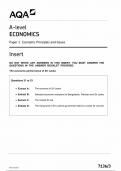 AQA A LEVEL ECONOMICS PAPER 3 Economic Principles and Issues- INSERT  MAY 2023