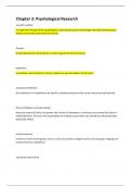 Chapter 2&colon; Psychological Research Download to Score An A&plus;