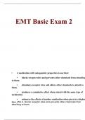 EMT Basic practice exam 2| 120 Questions With 100% verified Answers!