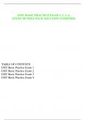 EMT BASIC EXAM 1, 2, 3, 4, & FINAL EXAM STUDY BUNDLE PACK SOLUTION (VERIFIED)