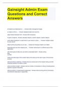Gainsight Admin Exam Questions and Correct Answers