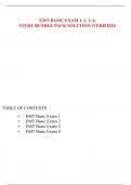 EMT BASIC EXAM 1, 2, 3, 4, & FINAL EXAM STUDY BUNDLE PACK SOLUTION VERIFIED