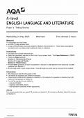 AQA A LEVEL ENGLISH LANGUAGE AND LITERATURE PAPER 1 Telling Stories QUESTION PAPER MAY 2023 (1)