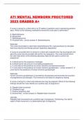 ATI MENTAL NEWBORN PROCTORED 2023 GRADED A&plus;