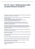ITE 115 - Exam 1 22024 Questions With Complete Solutions Graded A&plus;