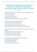NR302 Final Comprehensive Exam Questions and Answers - NR 302 Final Exam Latest Chamberlain College of Nursing 100% Correct Q & A.