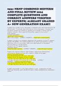 6531 NRNP COMBINED MIDTERM AND FINAL REVIEW 2024 COMPLETE QUESTIONS AND CORRECT ANSWERS VERIFIED BY EXPERTS| ALREADY GRADED A+ NEW GENERATION EXAM!!!