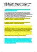 HESI EXIT FAMILY NURSE PRACTITIONER FINAL EXAMS&lpar;GRADED A&comma;RATIONALE AND 100&percnt; VERIFIED&rpar;QUESTIONS AND ANSWERS 2023-2024