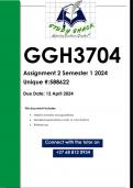 GGH3704 Assignment 2 (QUALITY ANSWERS) Semester 1 2024 (588622)