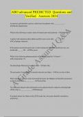 ABO advanced PREDICTED Questions and Verified Answers 2024
