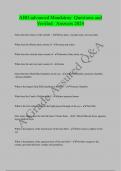 ABO advanced Mandatory Questions and Verified Answers 2024