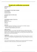 Google ads certification assessment questions with all the correct answers&lpar;Latest updated questions and answers&rpar;