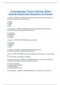Cosmetology Theory Review &vert;State  Board&vert; Elaborated Question & Answer