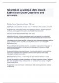 Gold Book Louisiana State Board- Esthetician Exam Questions and Answers&period;