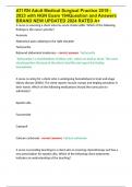 ATI RN Adult Medical Surgical Practice 2019 -2023 with NGN Exam 194Question and Answers BRAND NEW UPDATED 2024 RATED A&plus;