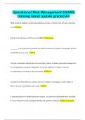 Operational Risk Management ESAMS training latest update graded A&plus;
