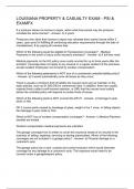 LOUISIANA PROPERTY & CASUALTY EXAM - PSI & EXAMFX