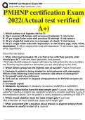 PMHNP certification Exam 2024&lpar;Actual test verified A&plus;&rsqb;