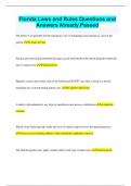 Florida Dental Laws and Rules Bundled Exams Questions and Answers Multiple Versions &lpar;2024&sol;2025&rpar; &lpar;Complete and Accurate&rpar;