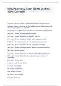 NHA Pharmacy Exam &lpar;2024&rpar; Verified 100&percnt; Correct&excl;&excl;