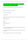 NCLEX NEXT GEN 2&period;0 exam questions fully solved & verified 2024