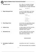 Algebra-2 Midterm Exam Answered Correctly&excl;&excl;