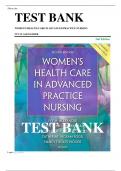 Test Bank for Women's Health Care in Advanced Practice Nursing, Second Edition by Alexander ISBN:9780826190017| All chapters| Complete Guide A+