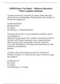 NR509 Bates Test Bank &ndash; Midterm Questions With Complete Solutions