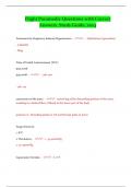 Flight Paramedic Questions with Correct Answers&lowbar;Study Guide&lowbar;2024