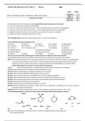 CHEM 120 Hamann S17 Exam 1 Latest Update 2024 Questions and Verified Correct Answers Already Passed