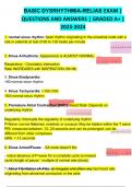 BASIC DYSRHYTHMIA-RELIAS EXAM | QUESTIONS AND ANSWERS | GRADED A+ | 2023-2024