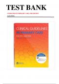 Test Bank For Clinical Guidelines in Primary Care&comma; 4th Edition by  Amelie Hollier&comma; DNP&comma; FNP-BC 9781892418272 Chapter 1-19 Complete Guide&period;