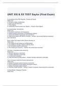 UNIT XIX & XX TEST Saylor (Final Exam) Questions with correct Answers