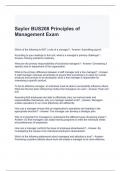 Saylor BUS208 Principles of Management Exam Questions and Answers (Graded A)