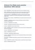 Arizona Cna State exam practice Questions 100&percnt; Solved