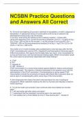 NCSBN QBANK QUESTIONS WITH COMPLETE SOLUTIONS &lpar;1&rpar;