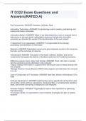 IT D322 Exam Questions and Answers&lpar;RATED A&rpar;