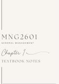 MNG2601 Chapter 1 Notes (2nd Edition Textbook)