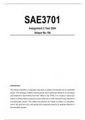 SAE3701 Assignment 2 Year 2024