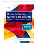 Test bank for understanding nursing research 8th edition by susan k grove jennifer r gray Updated 2024 Rated A+