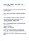 Coaching Principles Test, Coaching Principles Test 2 Questions And Answers 
